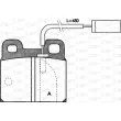 Jeu de 4 plaquettes de frein arrière OPEN PARTS BPA0005.11 - Visuel 1
