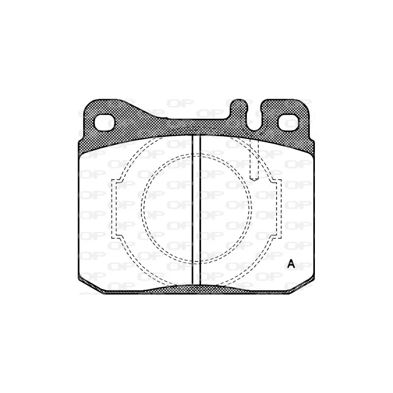 Jeu de 4 plaquettes de frein avant OPEN PARTS BPA0010.40