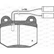 Jeu de 4 plaquettes de frein arrière OPEN PARTS BPA0014.01 - Visuel 1