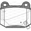 Jeu de 4 plaquettes de frein arrière OPEN PARTS BPA0014.52 - Visuel 1