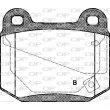 Jeu de 4 plaquettes de frein arrière OPEN PARTS BPA0014.52 - Visuel 2