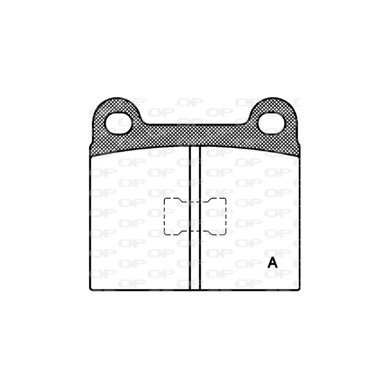 Jeu de 4 plaquettes de frein avant OPEN PARTS BPA0017.00
