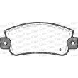 Jeu de 4 plaquettes de frein avant OPEN PARTS BPA0025.22 - Visuel 2