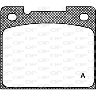 Jeu de 4 plaquettes de frein arrière OPEN PARTS BPA0039.30