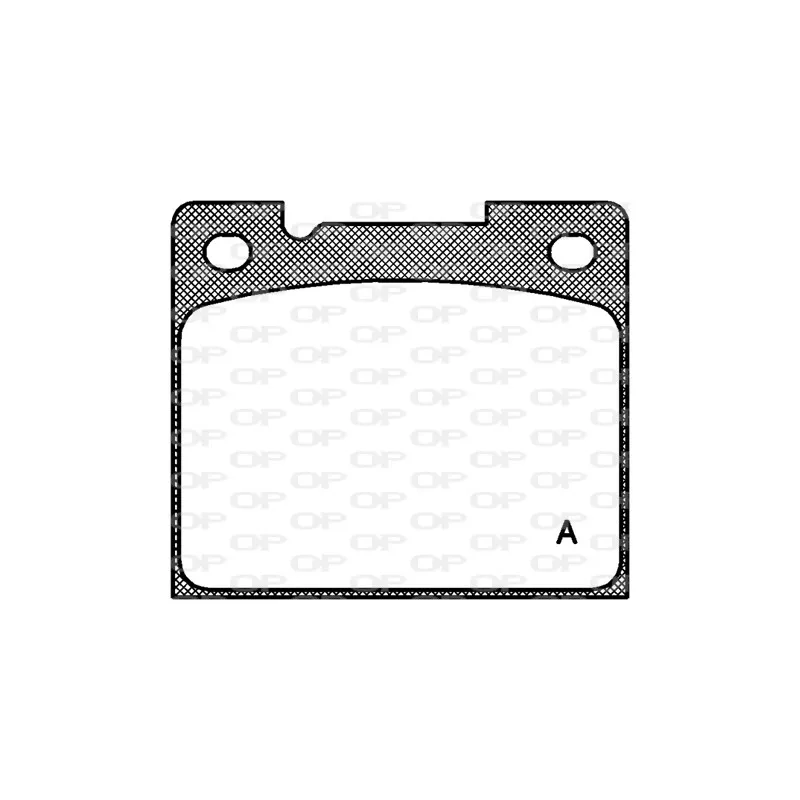 Jeu de 4 plaquettes de frein arrière OPEN PARTS BPA0039.30