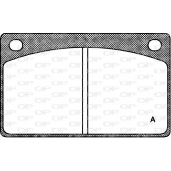 Jeu de 4 plaquettes de frein avant OPEN PARTS BPA0042.00