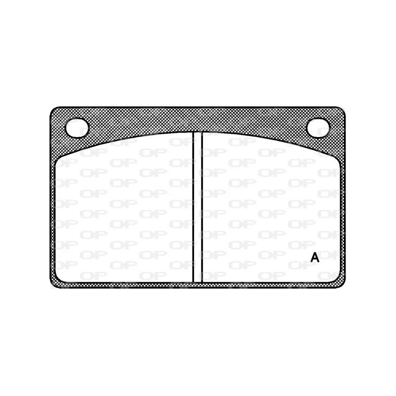 Jeu de 4 plaquettes de frein avant OPEN PARTS BPA0042.00