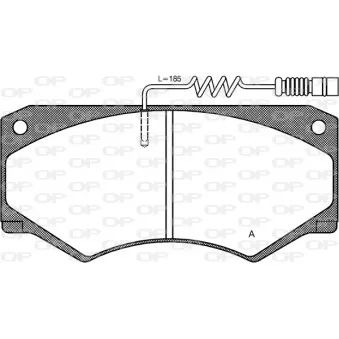 Jeu de 4 plaquettes de frein avant OPEN PARTS BPA0047.14