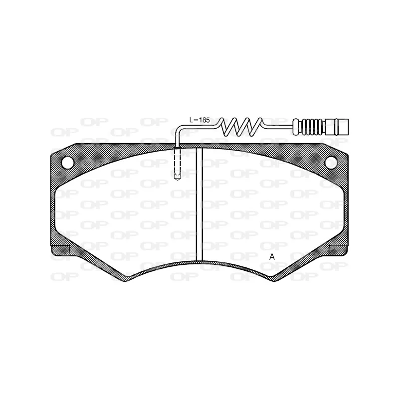 Jeu de 4 plaquettes de frein avant OPEN PARTS BPA0047.14