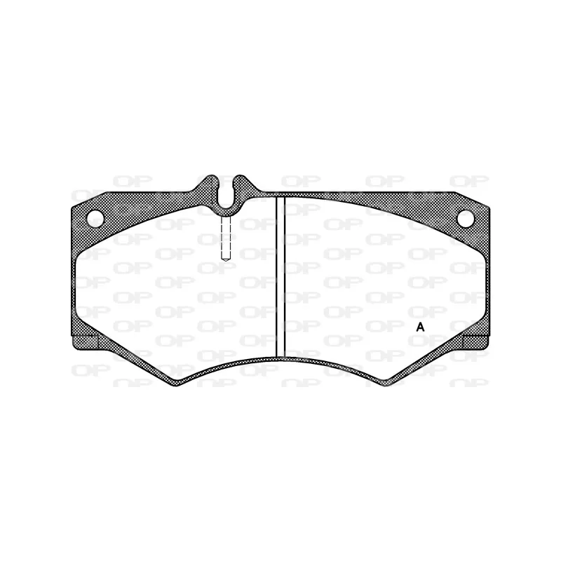 Jeu de 4 plaquettes de frein avant OPEN PARTS BPA0047.30