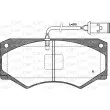 Jeu de 4 plaquettes de frein avant OPEN PARTS BPA0047.52 - Visuel 1