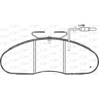 Jeu de 4 plaquettes de frein avant OPEN PARTS BPA0048.02
