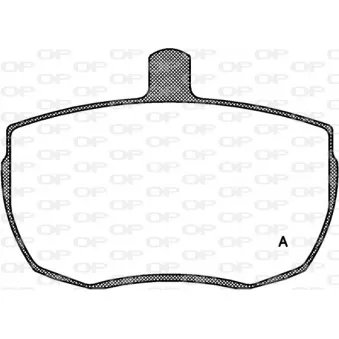 Jeu de 4 plaquettes de frein avant OPEN PARTS BPA0056.00
