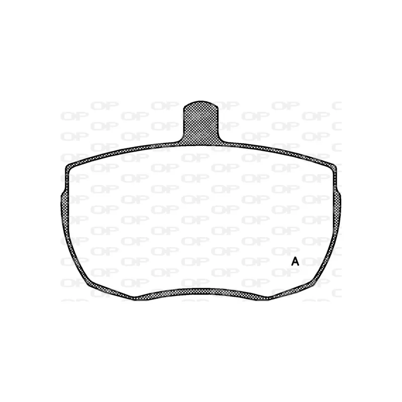 Jeu de 4 plaquettes de frein avant OPEN PARTS BPA0056.00