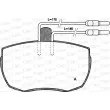 Jeu de 4 plaquettes de frein avant OPEN PARTS BPA0056.04 - Visuel 1