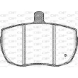 Jeu de 4 plaquettes de frein avant OPEN PARTS BPA0056.11 - Visuel 2