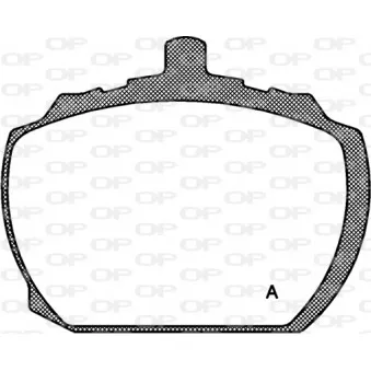 Jeu de 4 plaquettes de frein avant OPEN PARTS BPA0058.10