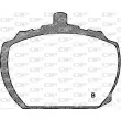 Jeu de 4 plaquettes de frein avant OPEN PARTS BPA0058.10 - Visuel 2