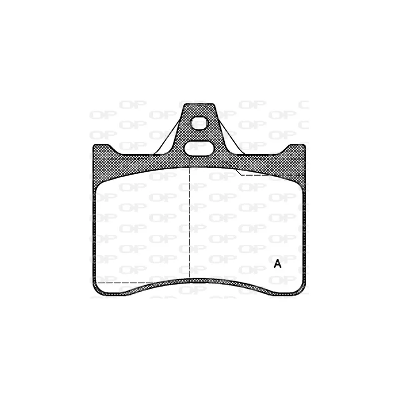 Jeu de 4 plaquettes de frein arrière OPEN PARTS BPA0088.10