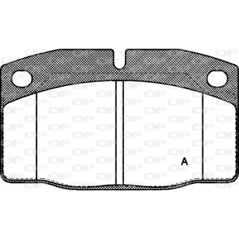 Jeu de 4 plaquettes de frein avant OPEN PARTS BPA0101.20
