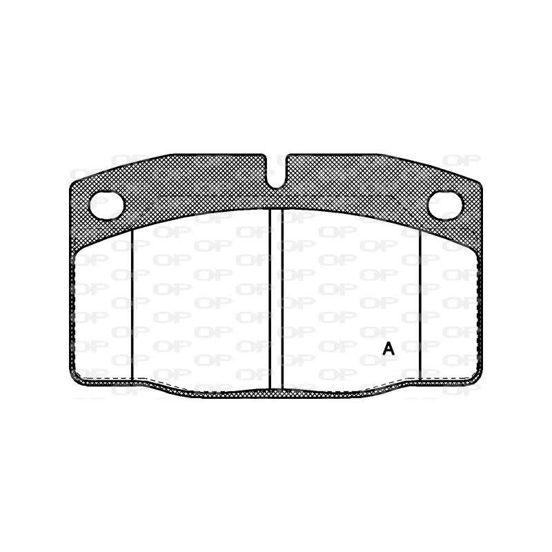 Jeu de 4 plaquettes de frein avant OPEN PARTS BPA0101.20