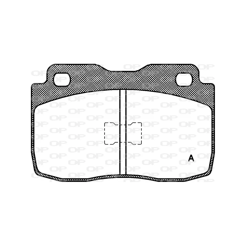 Jeu de 4 plaquettes de frein avant OPEN PARTS BPA0114.00
