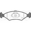 Jeu de 4 plaquettes de frein avant OPEN PARTS BPA0119.10 - Visuel 1