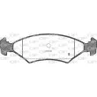 Jeu de 4 plaquettes de frein avant OPEN PARTS BPA0119.10 - Visuel 2