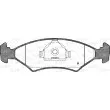 Jeu de 4 plaquettes de frein avant OPEN PARTS BPA0119.20 - Visuel 1