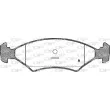 Jeu de 4 plaquettes de frein avant OPEN PARTS BPA0119.20 - Visuel 2