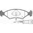 Jeu de 4 plaquettes de frein avant OPEN PARTS BPA0119.32 - Visuel 1