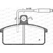 Jeu de 4 plaquettes de frein avant OPEN PARTS BPA0128.02 - Visuel 1
