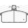Jeu de 4 plaquettes de frein avant OPEN PARTS BPA0128.02 - Visuel 2