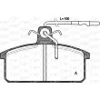 Jeu de 4 plaquettes de frein avant OPEN PARTS BPA0128.32 - Visuel 1
