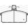 Jeu de 4 plaquettes de frein avant OPEN PARTS BPA0128.32 - Visuel 2