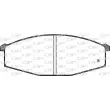 Jeu de 4 plaquettes de frein avant OPEN PARTS BPA0129.10 - Visuel 2