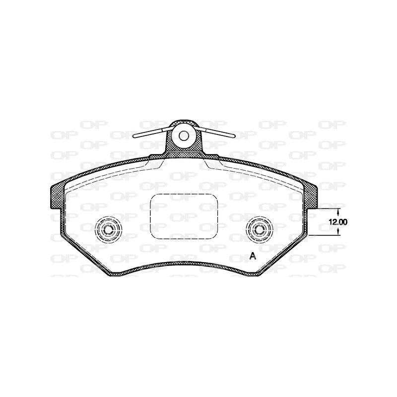 Jeu de 4 plaquettes de frein avant OPEN PARTS BPA0134.50