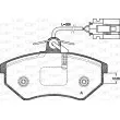 Jeu de 4 plaquettes de frein avant OPEN PARTS BPA0134.62 - Visuel 1