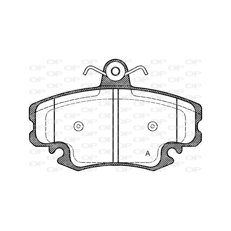 Jeu de 4 plaquettes de frein avant OPEN PARTS BPA0141.20