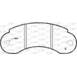 Jeu de 4 plaquettes de frein avant OPEN PARTS BPA0142.10 - Visuel 2