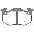 Jeu de 4 plaquettes de frein arrière OPEN PARTS BPA0144.50 - Visuel 1