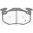 Jeu de 4 plaquettes de frein arrière OPEN PARTS BPA0144.70 - Visuel 2