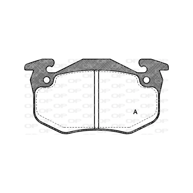 Jeu de 4 plaquettes de frein avant OPEN PARTS BPA0144.80