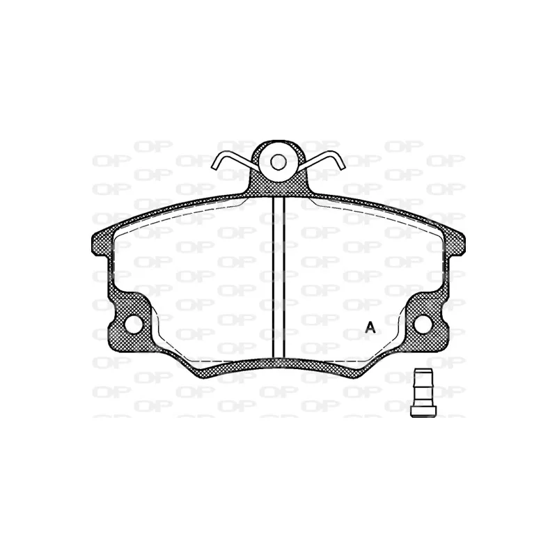 Jeu de 4 plaquettes de frein avant OPEN PARTS BPA0146.14