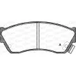 Jeu de 4 plaquettes de frein avant OPEN PARTS BPA0147.22 - Visuel 1
