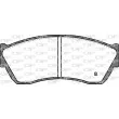 Jeu de 4 plaquettes de frein avant OPEN PARTS BPA0147.22 - Visuel 2