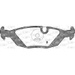 Jeu de 4 plaquettes de frein arrière OPEN PARTS BPA0155.00 - Visuel 2
