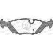 Jeu de 4 plaquettes de frein arrière OPEN PARTS BPA0155.10 - Visuel 2