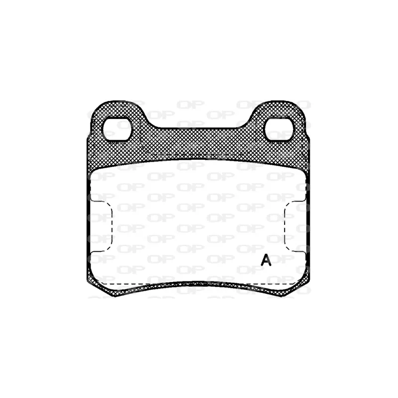 Jeu de 4 plaquettes de frein arrière OPEN PARTS BPA0157.00
