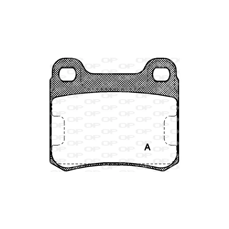 Jeu de 4 plaquettes de frein arrière OPEN PARTS BPA0157.10